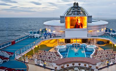 Golden Princess movies under the stars